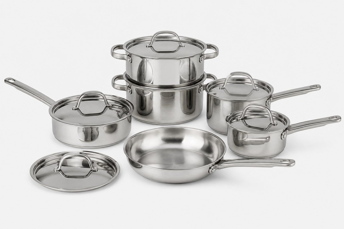 Stainless steel cookware sets