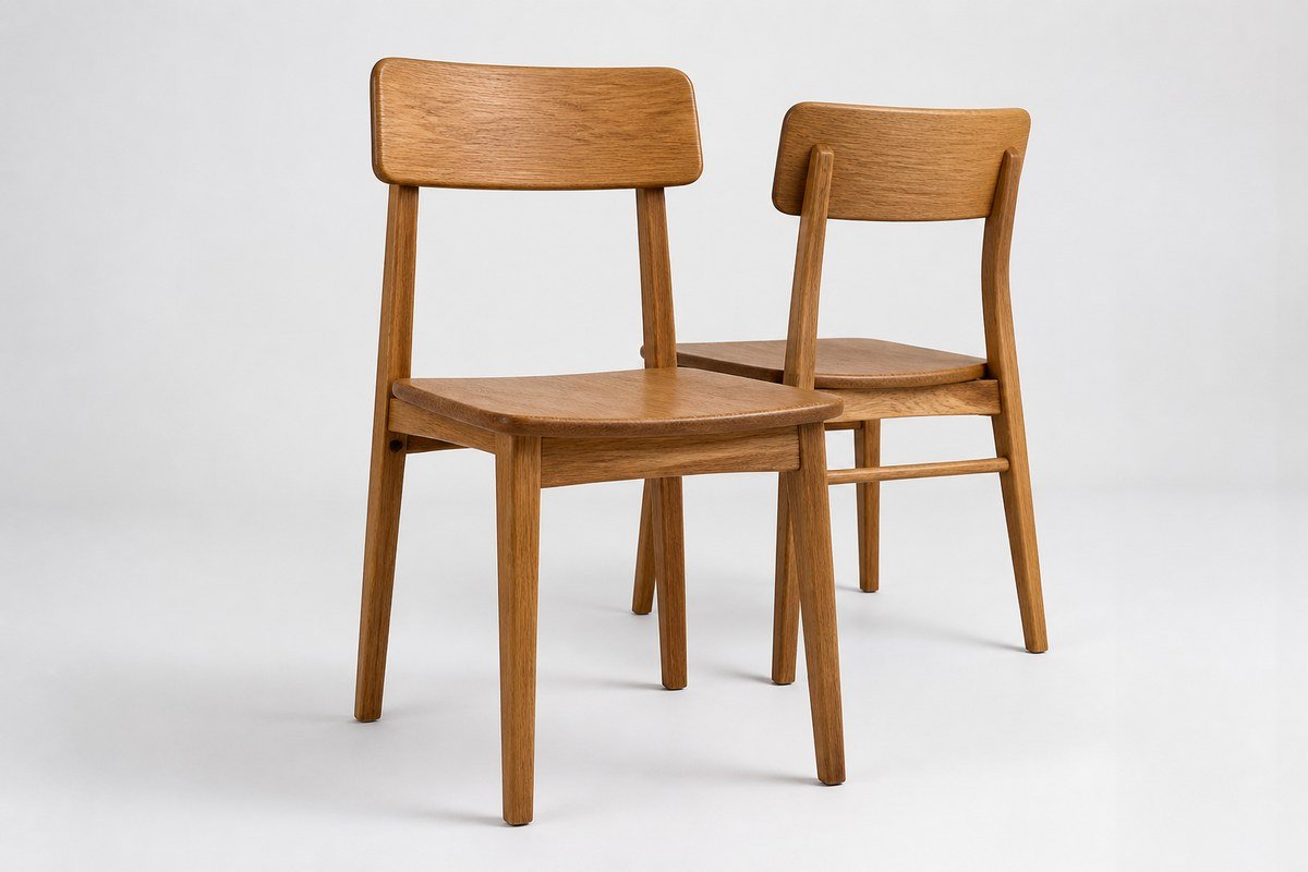 Solid wood dining chairs