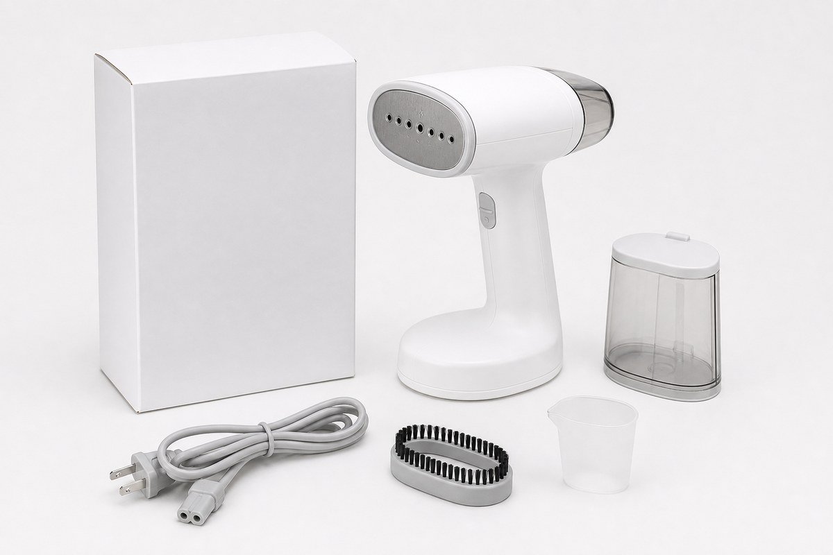 Portable garment steamers